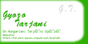 gyozo tarjani business card